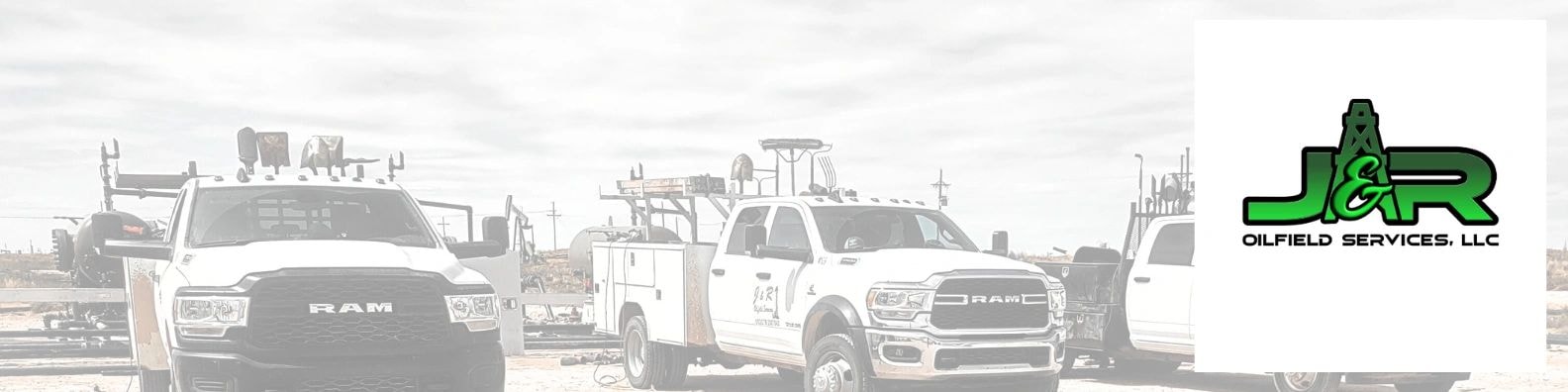 J&R Oilfield Services fleet of trucks
